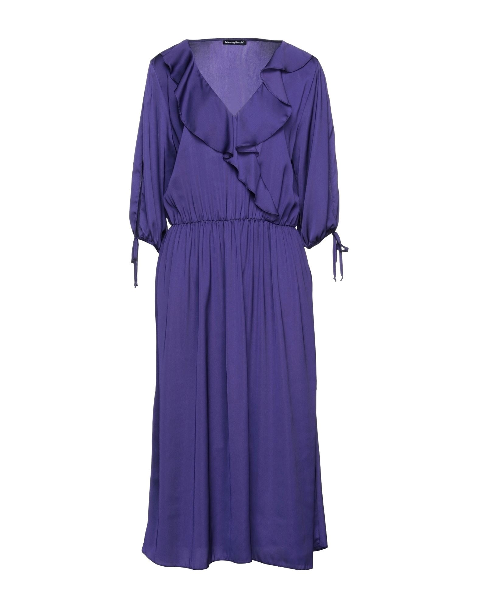 BIANCOGHIACCIO Midi-kleid Damen Violett von BIANCOGHIACCIO