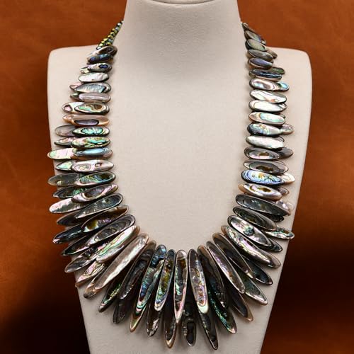 BIANMTSW 2 Strands Top-drilled Multi Color Green Abalone Shell Pearl Necklace For Lady BIANMTSW 2 Strands Top-drilled Multi Color Green Abalone Shell Pearl Necklace For Lady von BIANMTSW