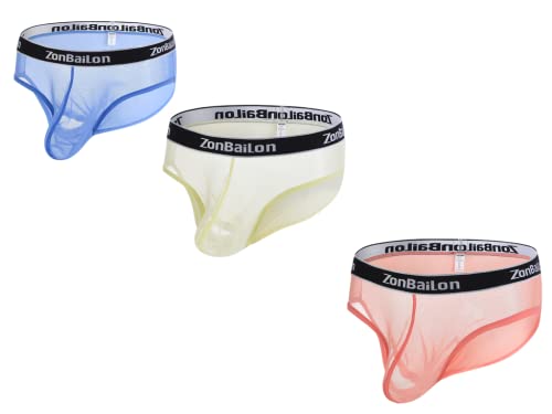BIATWOWR Herren Sexy Netz Durchsichtige Unterhose Elastisch Atmungsaktiv Unterwäsche Weich Locker 3 Multi M BIATWOWR Herren Sexy Netz Durchsichtige Unterhose Elastisch Atmungsaktiv Unterwäsche Weich Locker 3 Multi M von BIATWOWR