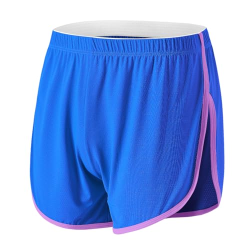 BIATWOWR Herren Boxershorts Atmungsaktive und Bequem Boxershorts mit Seitenschlitz Blau XL von BIATWOWR