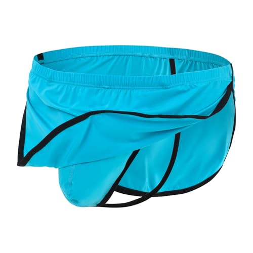 BIATWOWR Herren Boxershorts mit Getrenntem Beutel Bequem und Hautfreundlich Blau 2XL von BIATWOWR