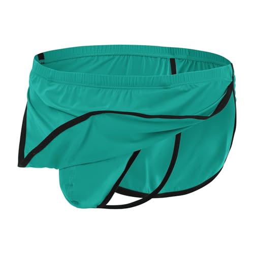BIATWOWR Herren Boxershorts mit Getrenntem Beutel Bequem und Hautfreundlich Hellgrün 3XL von BIATWOWR