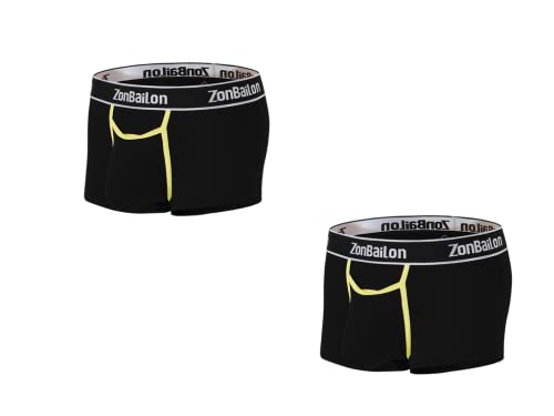 BIATWOWR Herren Boxershorts mit Großer Front Öffnung und Breitem Bund Niedriger Passform ohne Etikett Angenehmer Boxershorts 2 Multi L von BIATWOWR