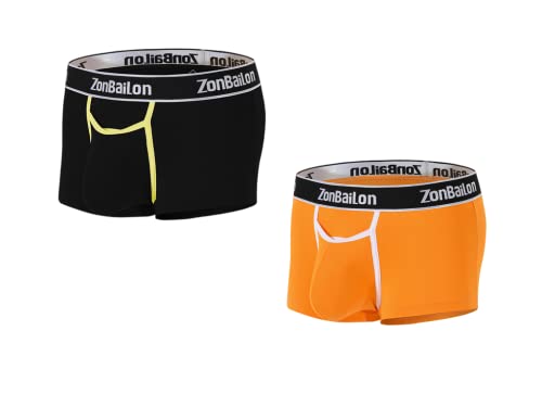 BIATWOWR Herren Boxershorts mit Großer Front Öffnung und Breitem Bund Niedriger Passform ohne Etikett Angenehmer Boxershorts 2 Multi M BIATWOWR Herren Boxershorts mit Großer Front Öffnung und Breitem Bund Niedriger Passform ohne Etikett Angenehmer Boxershorts 2 Multi M von BIATWOWR