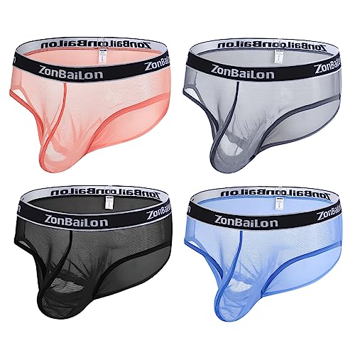 BIATWOWR Herren Sexy Netz Durchsichtige Unterhose Elastisch Atmungsaktiv Unterwäsche Weich Locker 4 Multi 2XL BIATWOWR Herren Sexy Netz Durchsichtige Unterhose Elastisch Atmungsaktiv Unterwäsche Weich Locker 4 Multi 2XL von BIATWOWR