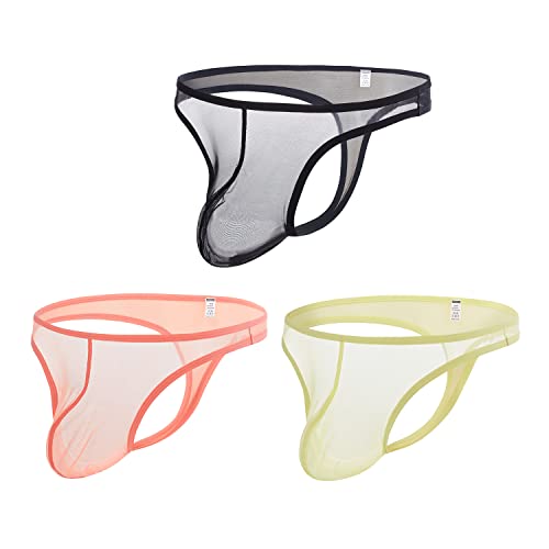 BIATWOWR Herren String Tanga Slips Transparent Unterwäsche Sexy Unterwäsche für Männer 3 Multi 2XL BIATWOWR Herren String Tanga Slips Transparent Unterwäsche Sexy Unterwäsche für Männer 3 Multi 2XL von BIATWOWR