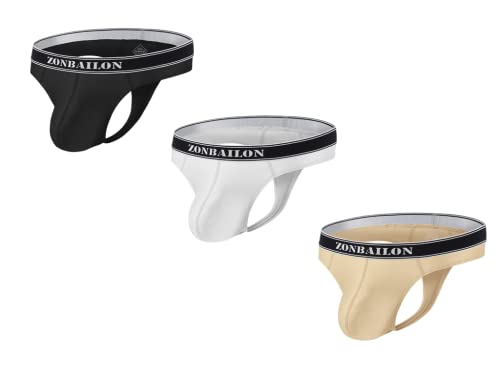 BIATWOWR Herren String Tanga Unterwäsche T-Passform aus Seide G-String Sexy und Atmungsaktiv 3 Multi XL von BIATWOWR