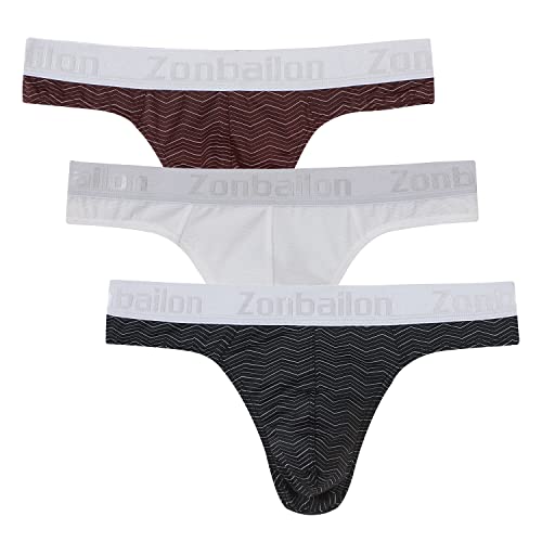 BIATWOWR Herren Strings T-Rücken Unterwäsche Sexy Atmungsaktiv Bequem und Hautfreundlich 3 Multi 2XL BIATWOWR Herren Strings T-Rücken Unterwäsche Sexy Atmungsaktiv Bequem und Hautfreundlich 3 Multi 2XL von BIATWOWR