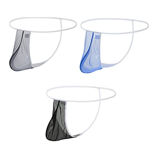 BIATWOWR Herren Transparent Strings Durchsichtige Sexy Unterwäsche Männer Unterhosen Atmungsaktiv Weich G-String 3 Multi M BIATWOWR Herren Transparent Strings Durchsichtige Sexy Unterwäsche Männer Unterhosen Atmungsaktiv Weich G-String 3 Multi M von BIATWOWR
