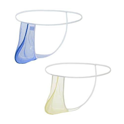 BIATWOWR Herren Transparent Strings Durchsichtige Sexy Unterwäsche Männer Unterhosen Atmungsaktiv Weich G-String 2 Multi 3XL BIATWOWR Herren Transparent Strings Durchsichtige Sexy Unterwäsche Männer Unterhosen Atmungsaktiv Weich G-String 2 Multi 3XL von BIATWOWR