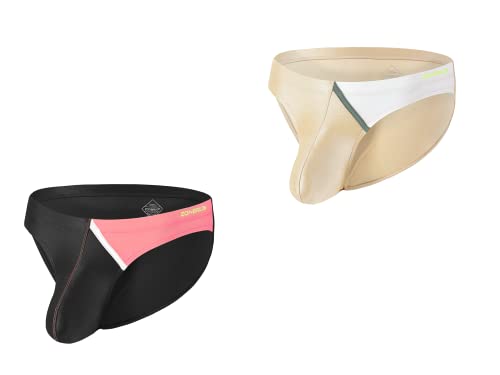 BIATWOWR Herren Unterwäsche Slips Hervorragendes Material für Herren mit Großer Tasche Ohne Etikett 2 Multi L von BIATWOWR