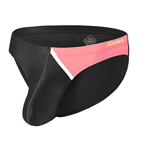 BIATWOWR Herren Unterwäsche Slips Hervorragendes Material für Herren mit Großer Tasche Ohne Etikett Schwarz 2XL von BIATWOWR