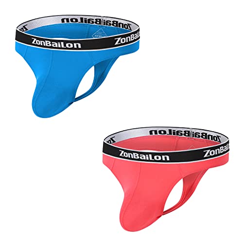 BIATWOWR Herren Verstärkender String Herren Niedriger Taille G Strings Hautfreundlich und Bequem ohne Etikett 2 Multi L von BIATWOWR
