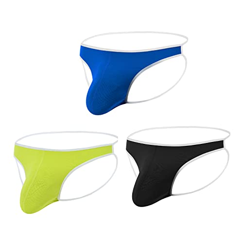 BIATWOWR Jockstrap for Men Underwear Mesh Slip Athletic Supporter Bulge Ball Pouch Thong Underwear Male Jock Strap Pack von BIATWOWR