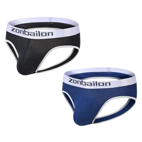 BIATWOWR Jockstraps Männer Sexy Unterstützer Sport Low-Rise Tanga String Sportunterwäsch Komfortabel Athletische Luftdurchlässigkeit Unterwäsche M 2 Pack BIATWOWR Jockstraps Männer Sexy Unterstützer Sport Low-Rise Tanga String Sportunterwäsch Komfortabel Athletische Luftdurchlässigkeit Unterwäsche M 2 Pack von BIATWOWR