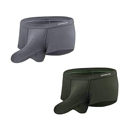 BIATWOWR Men's Boxer Trunks Underwear Separated Bulge Ball Pouch Boxer Low Rise Enhancing Underwear Briefs BIATWOWR Men's Boxer Trunks Underwear Separated Bulge Ball Pouch Boxer Low Rise Enhancing Underwear Briefs von BIATWOWR