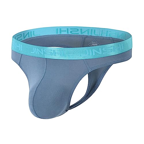 BIATWOWR Men's Herren Unterwäsche Breathable Thongs Herren String Tanga Low Rise Comfortable T-Back Bamboo Ultra Soft Blue M… von BIATWOWR
