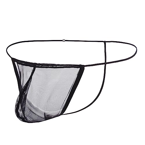 BIATWOWR Men's Transparent G-String Underwear with Enhanced Pouch and Short Legs BIATWOWR Men's Transparent G-String Underwear with Enhanced Pouch and Short Legs von BIATWOWR