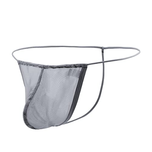BIATWOWR Men's Transparent G-String Underwear with Enhanced Pouch and Short Legs BIATWOWR Men's Transparent G-String Underwear with Enhanced Pouch and Short Legs von BIATWOWR