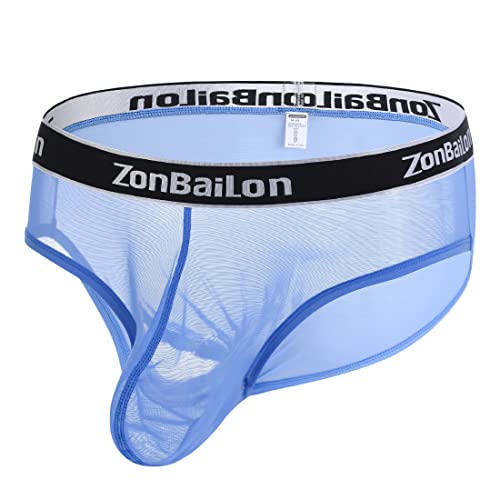 BIATWOWR Mens Boxers Loose Sexy Mesh See Through Trunks Stretch Unterwäsche Herren Underwear Shorts Soft Loose Boxers Briefs Blue M BIATWOWR Mens Boxers Loose Sexy Mesh See Through Trunks Stretch Unterwäsche Herren Underwear Shorts Soft Loose Boxers Briefs Blue M von BIATWOWR