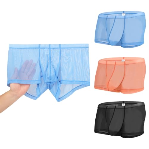 BIATWOWR Sexy Durchsichtige Quadratische Unterwäsche mit Atmungsaktivem Netzbeutel 3 Multi 2XL BIATWOWR Sexy Durchsichtige Quadratische Unterwäsche mit Atmungsaktivem Netzbeutel 3 Multi 2XL von BIATWOWR