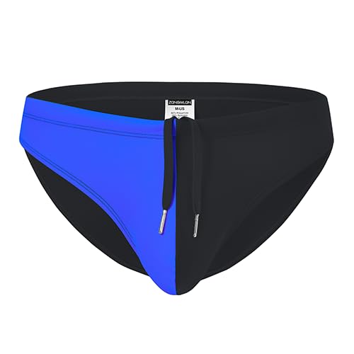 BIATWOWR Sexy Low-Rise Men's Swim Briefs with Bulge Pouch & Adjustable Drawstring Black-XL BIATWOWR Sexy Low-Rise Men's Swim Briefs with Bulge Pouch & Adjustable Drawstring Black-XL von BIATWOWR