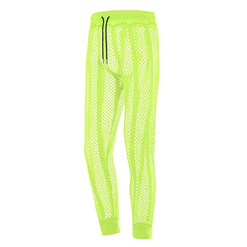 BIATWOWR Sexy See Through Mesh Long Pants with Adjustable Drawstring Light Green-L BIATWOWR Sexy See Through Mesh Long Pants with Adjustable Drawstring Light Green-L von BIATWOWR