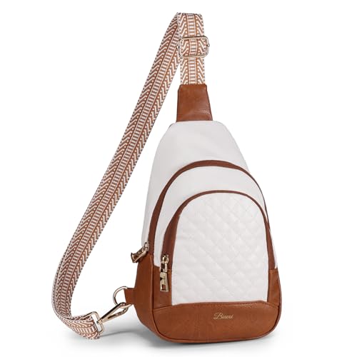 BIAVOI RFID-Umhängetasche für Damen, Diebstahlschutz, kleine Schultertasche mit Reißverschluss, veganes Leder, Bauchtasche für Reisen, Beige-braun BIAVOI RFID-Umhängetasche für Damen, Diebstahlschutz, kleine Schultertasche mit Reißverschluss, veganes Leder, Bauchtasche für Reisen, Beige-braun von BIAVOI