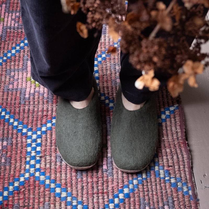 Gefilzte Hausschuhe Aus Gefilzter Wolle - Fair Trade Gekochter von BIBICO
