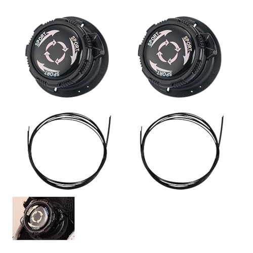 2 Stück Schnürsenkel Schnellverschluss Schuhe,Boa Verschluss Automatischer Drehverschluss Kinder Arbeitsschuhe Lock Laces Ohne Binden,Schwarz Schuhbänder Drehschnalle für Sportschuhe Skaterschuhe von BIBITI