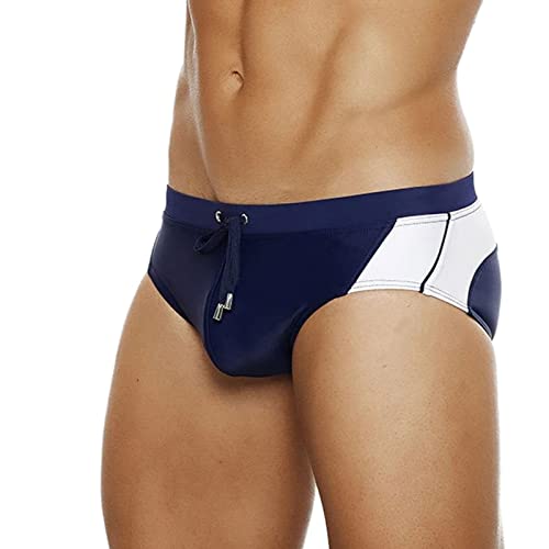 BIBOKAOKE Badehose Herren Slip Sexy Dreieckig Badeslip Diagonal Stripe Schwimm-Shorts Stretchy Trainings Badehose Slip Badepants Surfshorts Badeshorts Herren Kurz Classic Schwimmhose von BIBOKAOKE