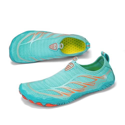 BIBOKAOKE Badeschuhe Damen Herren Strandschuhe Schnell Trocknend Unisex Barfußschuhe für Kajakfahren Fitnessstudio Wasserschuhe Drainagelöcher Strand Schwimmschuhe Traillauf Wandern Sportschuhe von BIBOKAOKE
