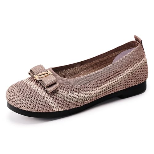 BIBOKAOKE Barfuß Ballerina Damen Flache Tanzschuhe Lässige Strandschuhe Leicht Sommerschuhe Plateau Sandalen Rutschfest Joggingschuhe Bunt Hausschuhe Weich Sohlen Freizeit Laufschuhe von BIBOKAOKE