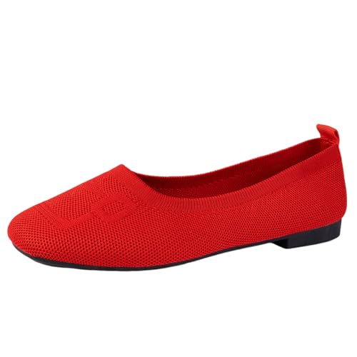 BIBOKAOKE Damen Ballerinas Slip On Knit Kleid Schuhe Pumps Runde Zehe Ballerinas Stoffschuhe Flats Sommerschuhe Maschenware Rutschfest Freizeitschuhe Bequem Weich Ballerina Bequem Walkingschuhe BIBOKAOKE Damen Ballerinas Slip On Knit Kleid Schuhe Pumps Runde Zehe Ballerinas Stoffschuhe Flats Sommerschuhe Maschenware Rutschfest Freizeitschuhe Bequem Weich Ballerina Bequem Walkingschuhe von BIBOKAOKE