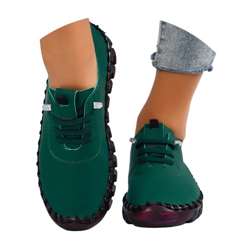 BIBOKAOKE Damen Mokassins Casual Loafers Komfort Leder Schnürschuhe Bootsschuhe Freizeit Mittelalter Mamas Schuhe Bequem Weite Rutschfest Flache Fahren Halbschuhe Segelschuhe Slippers Walkingschuhe BIBOKAOKE Damen Mokassins Casual Loafers Komfort Leder Schnürschuhe Bootsschuhe Freizeit Mittelalter Mamas Schuhe Bequem Weite Rutschfest Flache Fahren Halbschuhe Segelschuhe Slippers Walkingschuhe von BIBOKAOKE