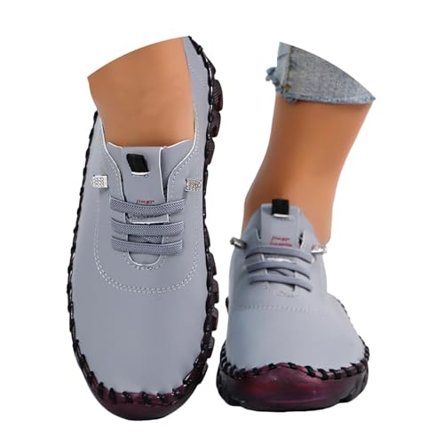 BIBOKAOKE Damen Mokassins Casual Loafers Komfort Leder Schnürschuhe Bootsschuhe Freizeit Mittelalter Mamas Schuhe Bequem Weite Rutschfest Flache Fahren Halbschuhe Segelschuhe Slippers Walkingschuhe BIBOKAOKE Damen Mokassins Casual Loafers Komfort Leder Schnürschuhe Bootsschuhe Freizeit Mittelalter Mamas Schuhe Bequem Weite Rutschfest Flache Fahren Halbschuhe Segelschuhe Slippers Walkingschuhe von BIBOKAOKE