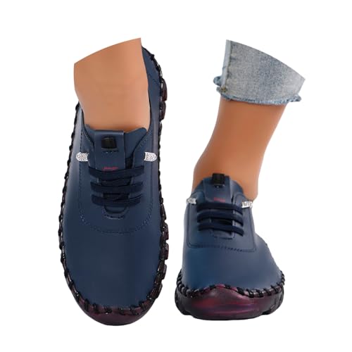 BIBOKAOKE Damen Mokassins Casual Loafers Komfort Leder Schnürschuhe Bootsschuhe Freizeit Mittelalter Mamas Schuhe Bequem Weite Rutschfest Flache Fahren Halbschuhe Segelschuhe Slippers Walkingschuhe BIBOKAOKE Damen Mokassins Casual Loafers Komfort Leder Schnürschuhe Bootsschuhe Freizeit Mittelalter Mamas Schuhe Bequem Weite Rutschfest Flache Fahren Halbschuhe Segelschuhe Slippers Walkingschuhe von BIBOKAOKE