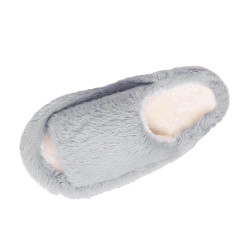 BIBOKAOKE Damen Warme Hausschuhe aus Memory-Baumwolle Einfarbig Pantoffeln Weiche Flache Filzpantoffeln Herbst und Winter Hauspantoffeln für Drinnen und Draussen von BIBOKAOKE