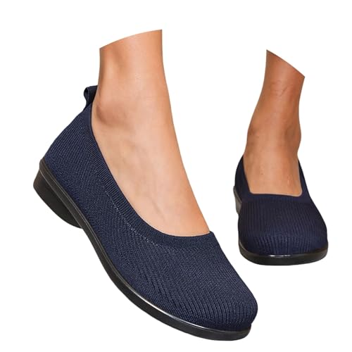 BIBOKAOKE Flache Schuhe Für Damen Einfarbige Joggingschuhe Lässige Sommerschuhe Atmungsaktiv Tanzschuhe Waschbare Freizeit Leinenschuhe Rutschfest Strandschuhe Mit Absatz Slipper Badeschuhe von BIBOKAOKE