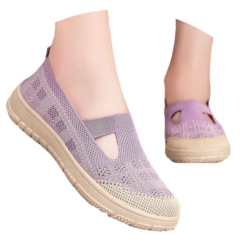 BIBOKAOKE Flache Schuhe Für Damen Leicht Mesh Sommerschuhe Bequem Sneaker Elegant Joggingschuhe Wasserdicht Walkingschuhe Atmungsaktiv Leinenschuhe Plateau Tanzschuhe Weich Sohlen Hausschuhe Slipper BIBOKAOKE Flache Schuhe Für Damen Leicht Mesh Sommerschuhe Bequem Sneaker Elegant Joggingschuhe Wasserdicht Walkingschuhe Atmungsaktiv Leinenschuhe Plateau Tanzschuhe Weich Sohlen Hausschuhe Slipper von BIBOKAOKE