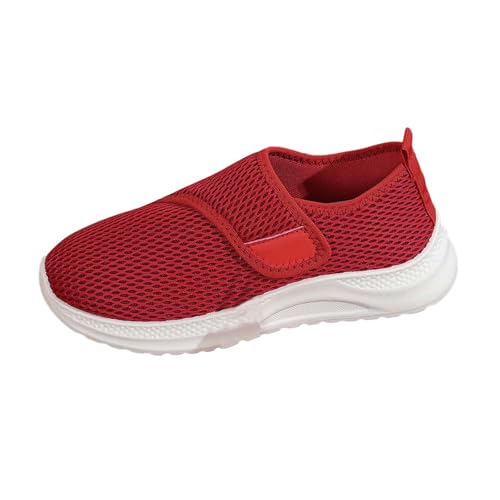 BIBOKAOKE Flache leichte Arbeitsschuhe sportliche atmungsaktive Damen Freizeitschuhe einfarbige Wanderschuhe mit weicher Sohle für Menschen mittleren Alters und ältere Menschen von BIBOKAOKE
