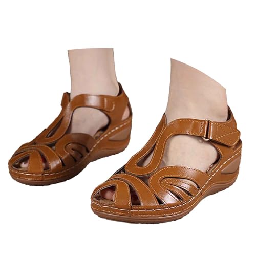 BIBOKAOKE Freizeitschuhe Damen Slip on Flache Leinenschuhe mit Keilsandalen Freizeit Stoffschuhe Bequem Sommerschuhe Retro Sandalen Leicht Freizeitschuhe Weich Sohlen Tanzschuhe Slipper von BIBOKAOKE