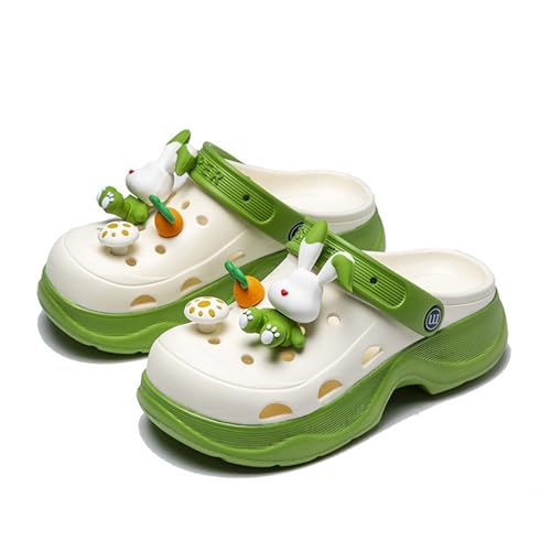 BIBOKAOKE Gartenclogs Damen Atmungsaktiv Badeschuhe Mode Hausschuhe Freizeit Weich Sohlen Strandschuhe Sandalen Weite Sportschuhe Elegant Walkingschuhe Wasserdicht Sommerschuhe von BIBOKAOKE