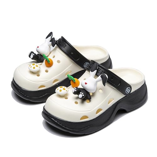 BIBOKAOKE Gartenclogs Damen Atmungsaktiv Badeschuhe Mode Hausschuhe Freizeit Weich Sohlen Strandschuhe Sandalen Weite Sportschuhe Elegant Walkingschuhe Wasserdicht Sommerschuhe von BIBOKAOKE