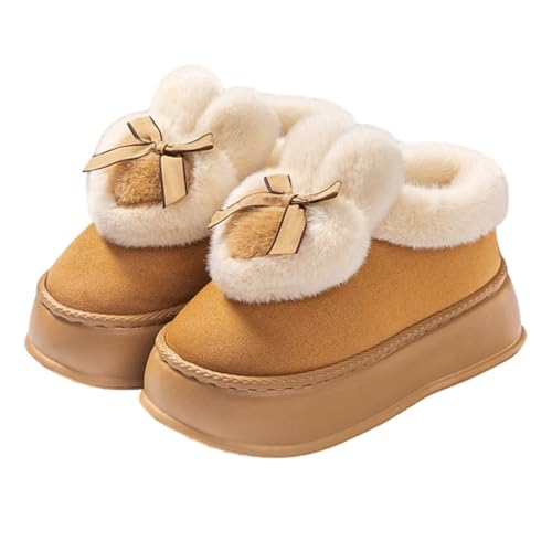 BIBOKAOKE Hausschuhe Damen Dicke Sohle Memory Foam Eingang Ferse Offen Flauschfutter Warme Winter Pantoffeln Für Indoor Outdoor Slippers Mit Arch Support Bequem Weich BIBOKAOKE Hausschuhe Damen Dicke Sohle Memory Foam Eingang Ferse Offen Flauschfutter Warme Winter Pantoffeln Für Indoor Outdoor Slippers Mit Arch Support Bequem Weich von BIBOKAOKE