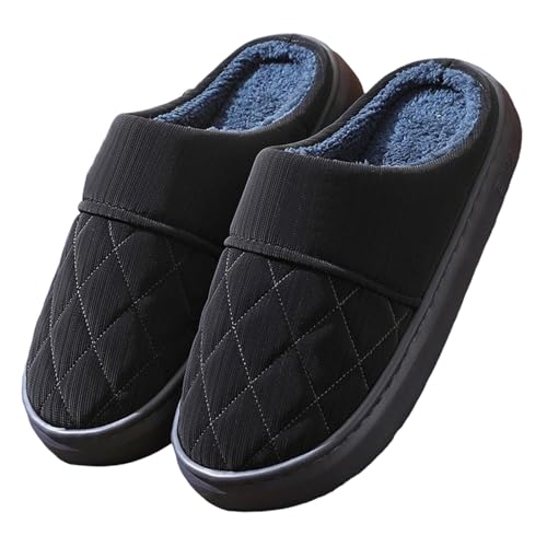 BIBOKAOKE Hausschuhe Damen Gemütliche Warme Winter Schlappen Mit wasserdicht Und Rutschfeste Weiche Plüsch Atmungsaktiv von BIBOKAOKE