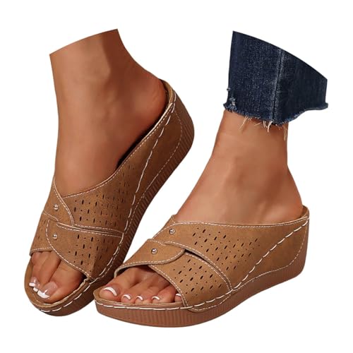 BIBOKAOKE Hausschuhe Damen Sommer Flache Freizeitschuhe Freizeit Loafers Elegant Sandalen Einfarbige Schuhe Rutschfest Walkingschuhe Leicht Sportschuhe Mit Keilabsatz Laufschuhe Lederschuhe BIBOKAOKE Hausschuhe Damen Sommer Flache Freizeitschuhe Freizeit Loafers Elegant Sandalen Einfarbige Schuhe Rutschfest Walkingschuhe Leicht Sportschuhe Mit Keilabsatz Laufschuhe Lederschuhe von BIBOKAOKE