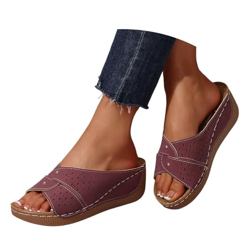 BIBOKAOKE Hausschuhe Damen Sommer Flache Freizeitschuhe Freizeit Loafers Elegant Sandalen Einfarbige Schuhe Rutschfest Walkingschuhe Leicht Sportschuhe Mit Keilabsatz Laufschuhe Lederschuhe BIBOKAOKE Hausschuhe Damen Sommer Flache Freizeitschuhe Freizeit Loafers Elegant Sandalen Einfarbige Schuhe Rutschfest Walkingschuhe Leicht Sportschuhe Mit Keilabsatz Laufschuhe Lederschuhe von BIBOKAOKE
