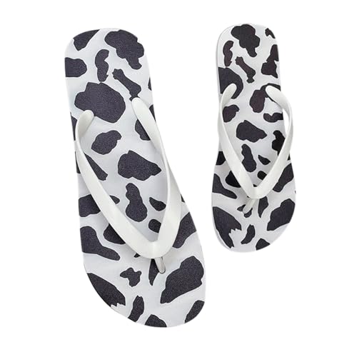 BIBOKAOKE Hausschuhe Damen Sommer Leicht Weite Zehentrenner Mode Strandschuhe Elegant Weich Sohlen Walkingschuhe Einfachheit Pantolette Leicht Slip on Slides Rutschfest Bequem Flip Flops von BIBOKAOKE