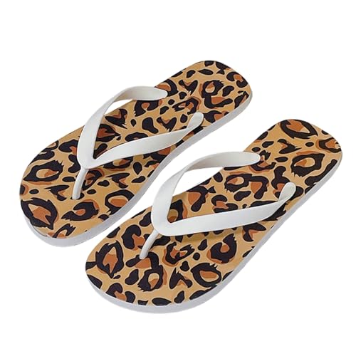 BIBOKAOKE Hausschuhe Damen Sommer Leicht Weite Zehentrenner Mode Strandschuhe Elegant Weich Sohlen Walkingschuhe Einfachheit Pantolette Leicht Slip on Slides Rutschfest Bequem Flip Flops von BIBOKAOKE